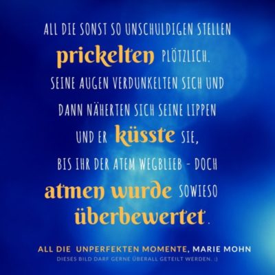 Schnipselbilder - aus dem New Adult Liebesroman All die unperfekten Momente